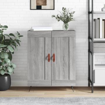 Sideboard Grey Sonoma - Durable Engineered Wood Storage Solution