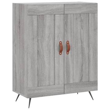 Sideboard Grey Sonoma - Durable Engineered Wood Storage Solution