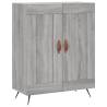 Sideboard Grey Sonoma - Durable Engineered Wood Storage Solution