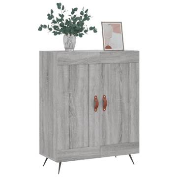 Sideboard Grey Sonoma - Durable Engineered Wood Storage Solution