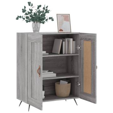 Sideboard Grey Sonoma - Durable Engineered Wood Storage Solution