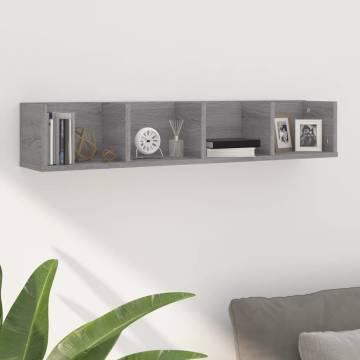 CD Wall Shelf Grey Sonoma - Stylish & Practical Storage