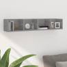 CD Wall Shelf Grey Sonoma 100x18x18 cm Engineered Wood Colour grey sonoma Quantity in Package 1 Number of Pieces 