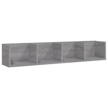 CD Wall Shelf Grey Sonoma - Stylish & Practical Storage