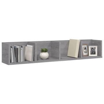 CD Wall Shelf Grey Sonoma - Stylish & Practical Storage