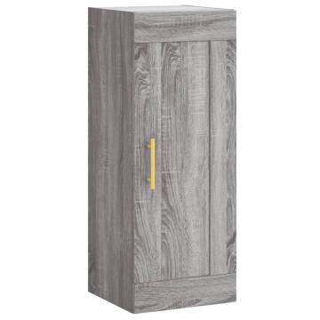 Stylish Highboard Grey Sonoma - 34.5x34x180 cm | HipoMarket