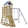 Outdoor Playset - Durable Impregnated Pine Wooden Play Structure