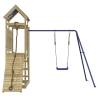 Outdoor Playset - Durable Impregnated Pine Wooden Play Structure