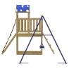 Outdoor Playset - Durable Impregnated Pine Wooden Play Structure