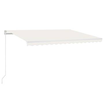 Manual Retractable Awning 450x350 cm - Cream | HipoMarket UK