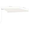 Manual Retractable Awning 450x350 cm - Cream | HipoMarket UK