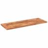 Rectangular Solid Wood Acacia Table Top - 140x60 cm