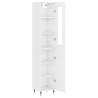 Stylish Highboard High Gloss White - 34.5x34x180 cm