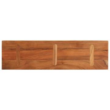 Rectangular Solid Wood Acacia Table Top 110x20x3.8 cm