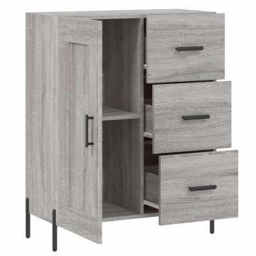 Sideboard Grey Sonoma - Stylish Storage Solution | Hipomarket