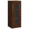 Elegant Highboard Brown Oak - 34.5x34x180 cm Engineered Wood