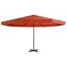 Outdoor Parasol with Aluminium Pole 500 cm Terracotta Colour terracotta Size 500 cm Quantity in Package 1 