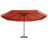 Outdoor Parasol with Aluminium Pole 500 cm - Terracotta Shade