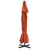 Outdoor Parasol with Aluminium Pole 500 cm - Terracotta Shade