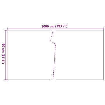 Balcony Screen White 1000x90 cm Poly Rattan | Hipomarket