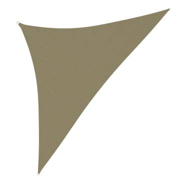 Sunshade Sail Oxford Fabric Triangular 4x4x5.8m Beige