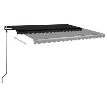 Manual Retractable Awning 4.5x3 m - Anthracite | Hipomarket