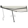 Freestanding Manual Retractable Awning 450x350 cm Cream