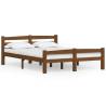 Honey Brown Solid Pinewood Bed Frame 120x200 cm | HipoMarket