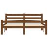 Honey Brown Solid Pinewood Bed Frame 120x200 cm | HipoMarket