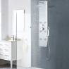 Shower Panel Unit Glass 25x44.6x130 cm White Colour white 