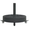 Parasol Base with Wheels - Ø38/48 mm Poles | 27 kg Round