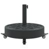 Parasol Base with Wheels - Ø38/48 mm Poles | 27 kg Round