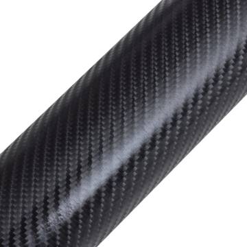 4D Black Carbon Fiber Vinyl Car Film - 152 x 200 cm