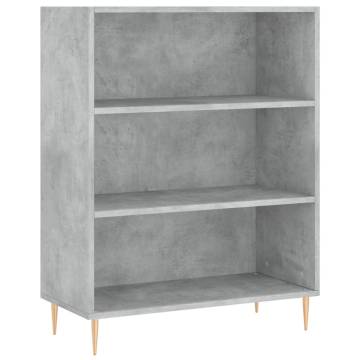 Stylish Highboard Concrete Grey 69.5x34x180 cm - hipomarket