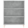 Stylish Highboard Concrete Grey 69.5x34x180 cm - hipomarket