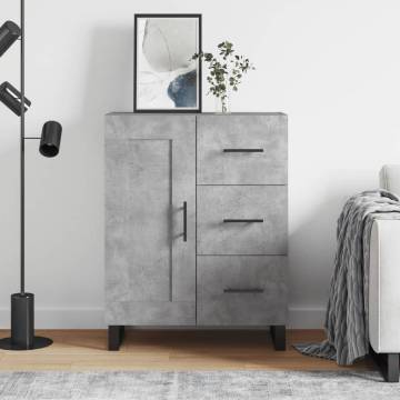 Stylish Concrete Grey Sideboard - 69.5x34x90 cm | HipoMarket