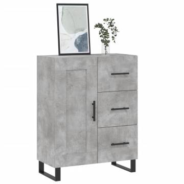 Stylish Concrete Grey Sideboard - 69.5x34x90 cm | HipoMarket