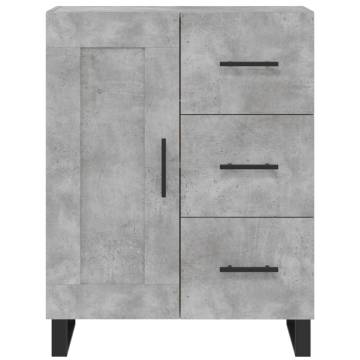 Stylish Concrete Grey Sideboard - 69.5x34x90 cm | HipoMarket