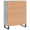 Stylish Concrete Grey Sideboard - 69.5x34x90 cm | HipoMarket