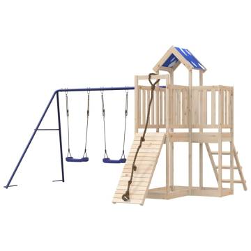 Outdoor Playset Solid Wood Pine - Fun for Kids | HipoMarket