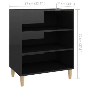 High Gloss Black Sideboard | Stylish Storage Solution