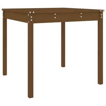 Garden Table Honey Brown - Solid Pine 82.5x82.5 cm