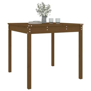 Garden Table Honey Brown - Solid Pine 82.5x82.5 cm