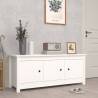 Shoe Cabinet White 110x38x45.5 cm Solid Wood Pine Colour white Quantity in Package 1 Number of Number of shelves 