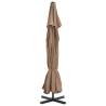 Outdoor Parasol with Aluminium Pole - 500 cm Taupe