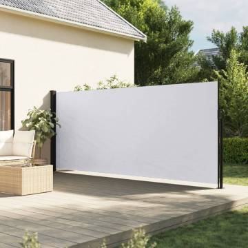 Retractable Side Awning White 180x500 cm | Hipomarket