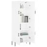 Highboard High Gloss White - Stylish Storage Solution