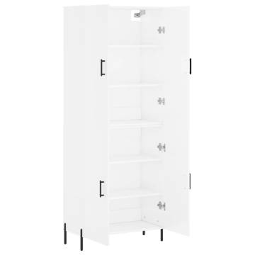 Highboard High Gloss White - Stylish Storage Solution