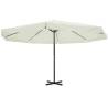 Parasol White Aluminium 500 cm Colour white Size 500 cm Quantity in Package 1 