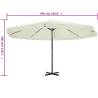 Parasol White Aluminium 500 cm - UV Protection & Stability